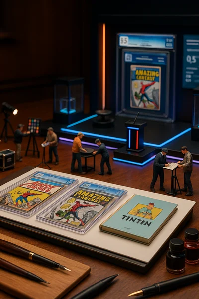 Circuit Auction Comic Book Features